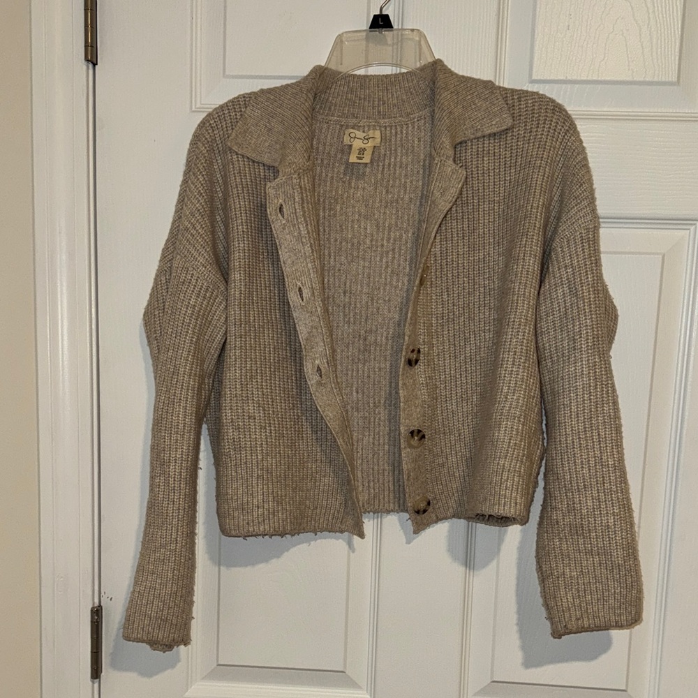 Tan Sweater Cardigan